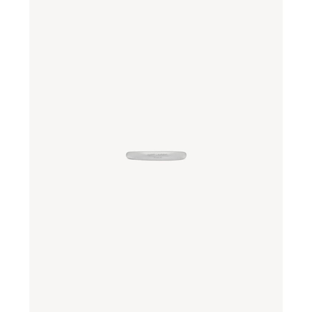 Saint Laurent Paris Silver Plated Ring Size 10